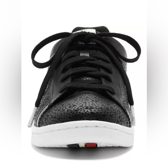 Ellen DeGenerous black leather sneakers loafers 7M - Picture 3 of 10